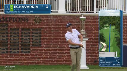 Nico Echavarria reaches par-5 No. 1 in two, makes eagle at Charles Schwab