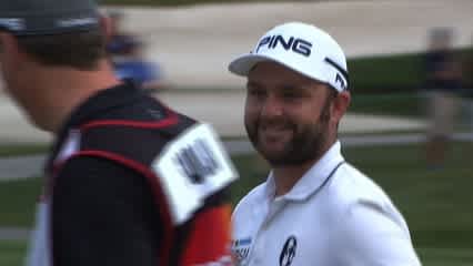 Andy Sullivan gets up and down on No. 16 at Arnold Palmer
