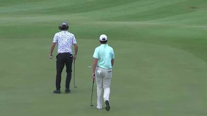 Spencer Ralston drains birdie putt at Puerto Rico