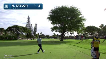 Nick Taylor hits 126-yard approach to 11 feet, sets up birdie on No. 15 at Sony Open