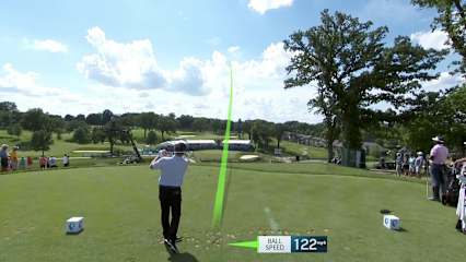 Rod Pampling sticks tee shot to set up birdie at Principal