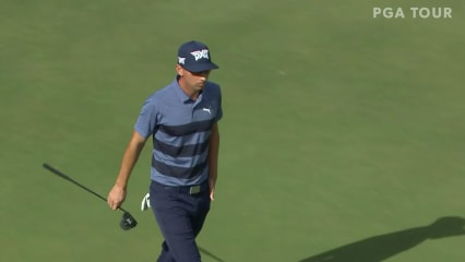 Seth Reeves throws a dart to set up birdie at Bermuda