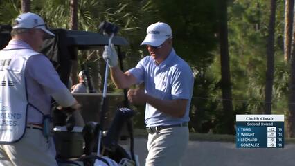 Steve Flesch makes eagle putt on No. 18 at Chubb Classic