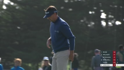 Hank Lebioda's nice chip sets up birdie at AT&T Pebble Beach