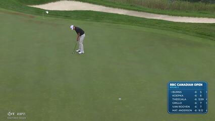 Nick Dunlap sinks 20-foot birdie putt on No. 7 at RBC Canadian