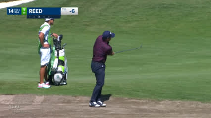 Patrick Reed gets up-and-down for birdie at Mexico Open