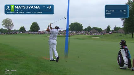Hideki Matsuyama gets up-and-down from 170 yards for birdie on No. 3 at 3M Open