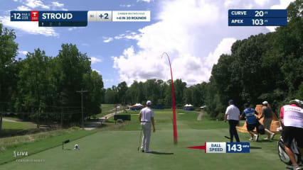 Chris Stroud's tight hybrid off tee leads to birdie at Wyndham