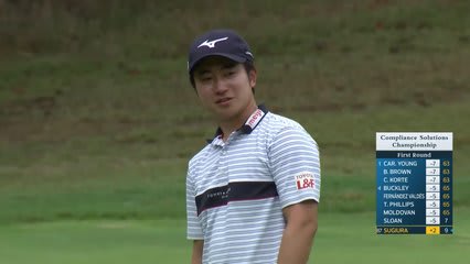 Yuta Sugiura makes birdie on No. 1 at Compliance Solutions