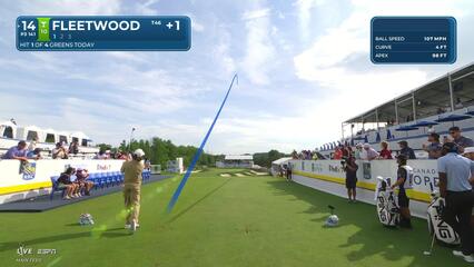 Tommy Fleetwood hits tee shot to 9 feet, sets up birdie on No. 14 at RBC Canadian