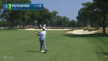 Aldrich Potgieter sinks 9-foot birdie putt on No. 4 at Rocket Classic