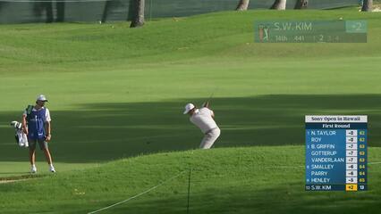 Si Woo Kim hits 142-yard approach to 8 feet, sets up birdie at Sony Open
