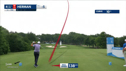 Jim Herman dials in tee shot to set up birdie at AT&T Byron Nelson