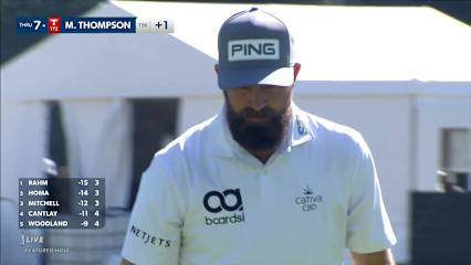 Michael Thompson drains 16-footer to birdie No. 16 at Genesis