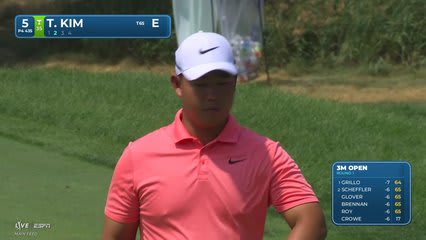 Tom Kim's 140-yard approach sets up birdie on No. 5 at 3M Open