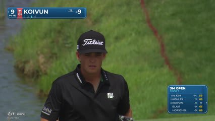 Jackson Koivun's 175-yard approach sets up birdie on No. 9 at 3M Open