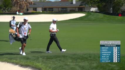 Rory McIlroy hits 185-yard shot from bunker to 23 feet, birdies No. 16 at Arnold Palmer