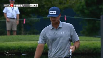 Mito Pereira buries 17-footer for birdie at BMW Championship