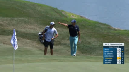 Johannes Veerman pitches in from fringe for eagle at ISCO Championship