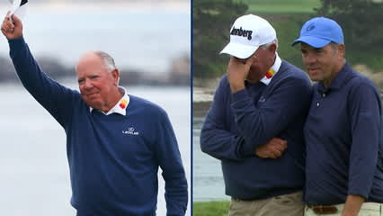 Mark O’Meara’s emotional final two holes of his career at Pebble Beach