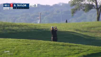Ben Taylor converts birdie on No. 10 at John Deere