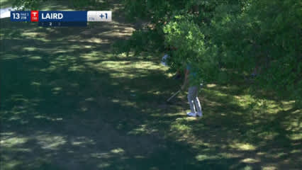 Martin Laird holes out for birdie at Valero