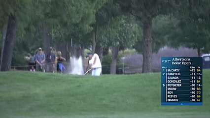 Erik Compton makes birdie on No. 9 at Albertsons Boise Open