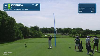 Brooks Koepka sinks 29-foot birdie putt on No. 4 at THE CJ CUP