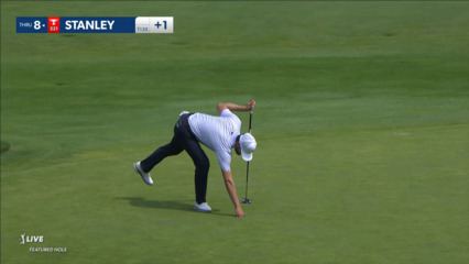 Kyle Stanley reaches in two yielding birdie at Rocket Mortgage