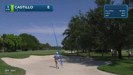 Ricky Castillo's 81-yard approach sets up birdie on No. 1 at Cadillac