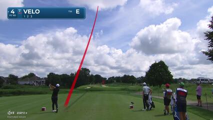 Kevin Velo makes birdie on No. 4 at 3M Open