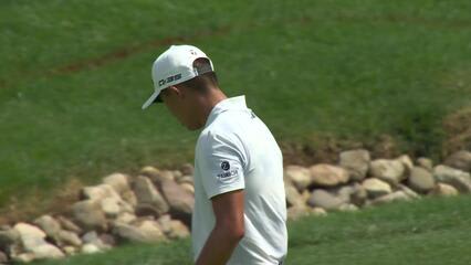 Collin Morikawa makes birdie on No. 18 at BMW Championship