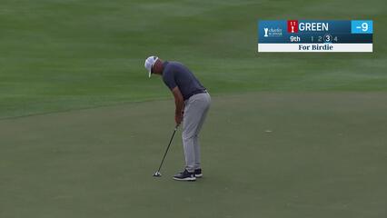 Richard Green makes birdie on No. 9 at Charles Schwab Cup Championship