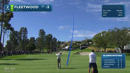 Tommy Fleetwood hits 191-yard approach to 2 feet, sets up birdie on No. 2 at The Genesis