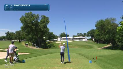 Austin Eckroat hits tee shot to 3 feet, sets up birdie on No. 8 at Charles Schwab