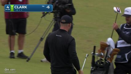 Wyndham Clark drains 31-foot birdie putt on No. 4 at Genesis Scottish Open
