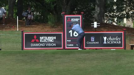 David Duval makes birdie putt on No. 16 at Mitsubishi Electric Classic
