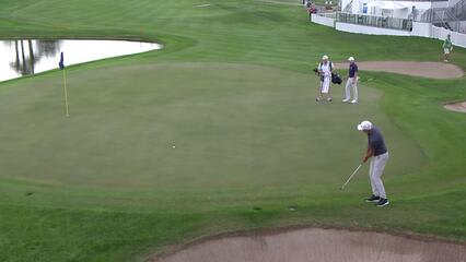 Richard Green makes birdie on No. 18 at Charles Schwab Cup Championship