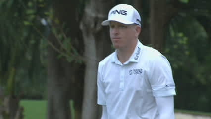 Martin Piller attacks the pin on No. 8 at OHL Classic
