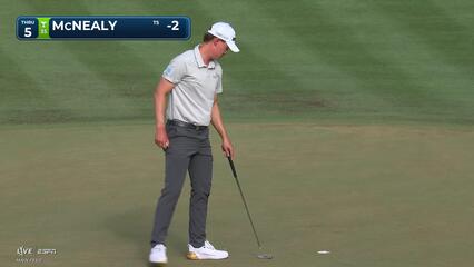 Maverick McNealy makes birdie on No. 5 at THE PLAYERS