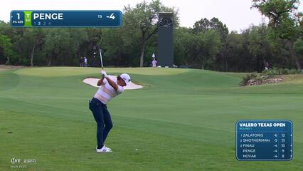 Marco Penge hits 105-yard approach to 5 feet, sets up birdie on No. 1 at Valero