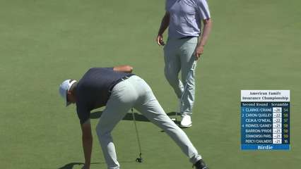 Team Green/Hensby makes birdie on No. 16 at American Family Insurance Championship