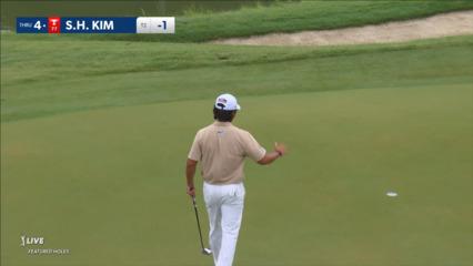 S.H. Kim drains 20-footer for birdie at Charles Schwab