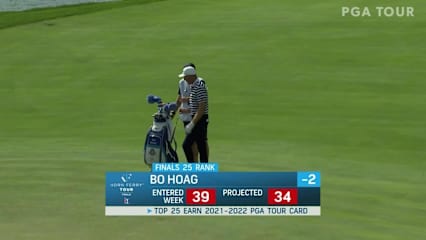 Bo Hoag's nice pitch-in birdie at Korn Ferry Tour Champ