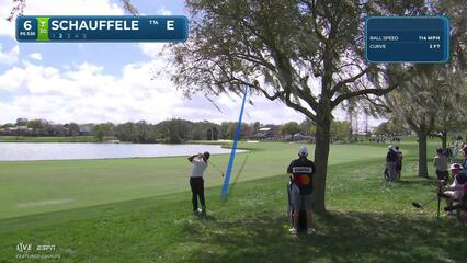 Xander Schauffele drains 8-foot putt for birdie on No. 6 at Arnold Palmer