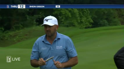 Rhein Gibson holes 21-foot birdie putt at John Deere