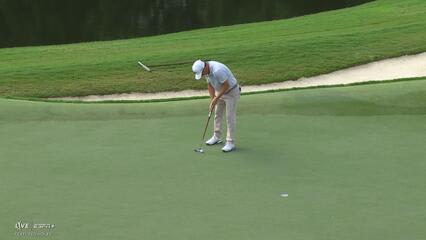 Emiliano Grillo makes birdie on No. 15 at Wyndham