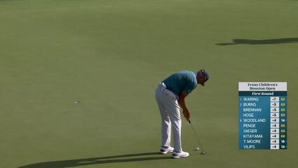 Matt Kuchar sinks 14-foot birdie putt on No. 8 at Texas Children's