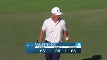 Paul Peterson makes birdie on No. 18 at Bahamas Classic Atlantis