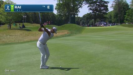 Aaron Rai makes birdie on No. 2 at Travelers